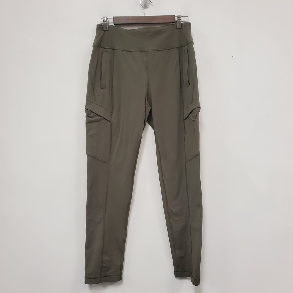 Duluth Womens NoGa Namastash Slim Leg Cargo Pants Size Sx29 Green